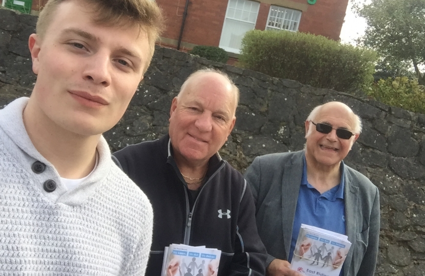 Cllrs Leo Hammond, Mike Stathers, David Rudd